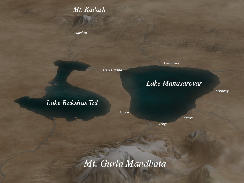 Karte Kailash Manasarovar